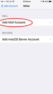 Add Mail Account