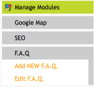 Manage Modules