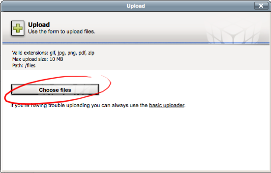 Choose files