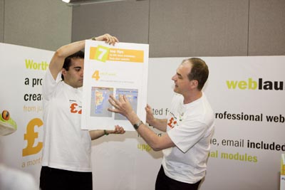 weblaunch at Grow Your Business earlier this year